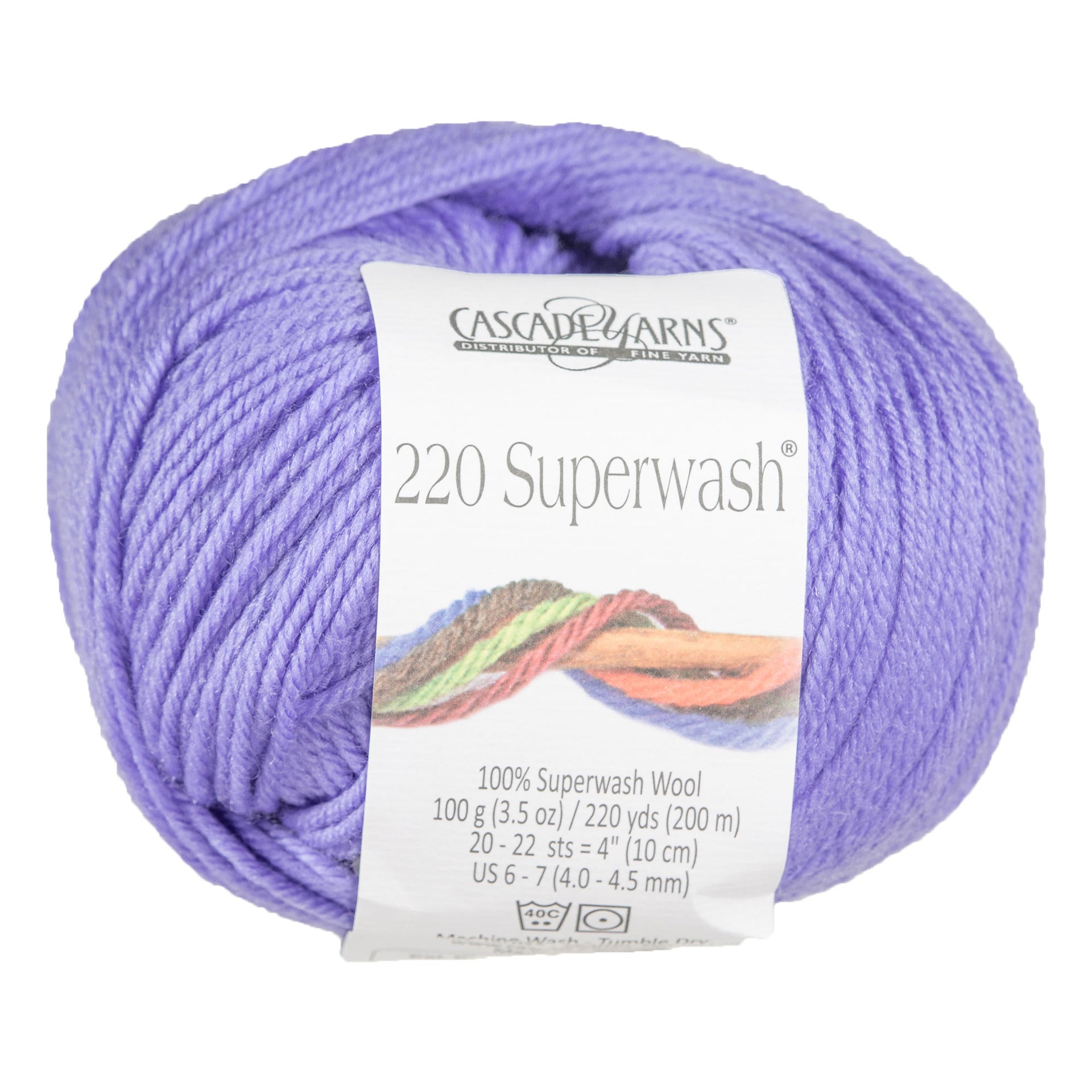 Cascade Yarns 220 Superwash Yarn - 0844 Periwinkle - Zoom Image
