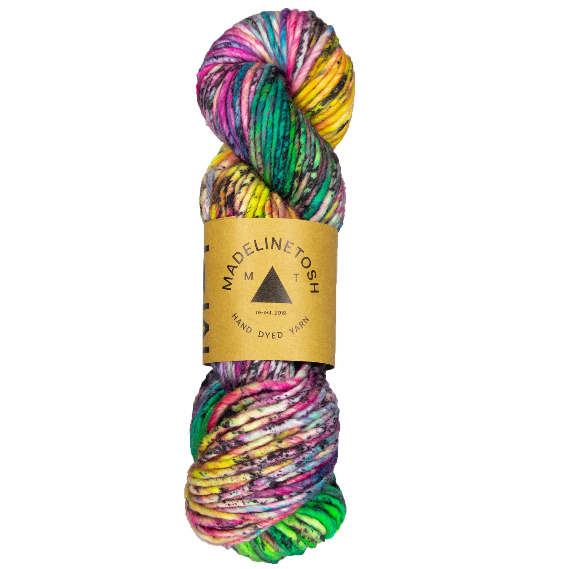 Madelinetosh A.S.A.P. Yarn - Electric Rainbow - Zoom Image
