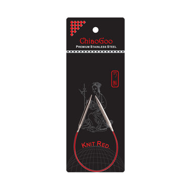 ChiaoGoo Knit RED Circular Needles - US 0 (2.00mm) - 9" - Zoom Image