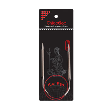 ChiaoGoo Knit RED Circular Needles - US 0 (2.00mm) - 16" - Zoom Image