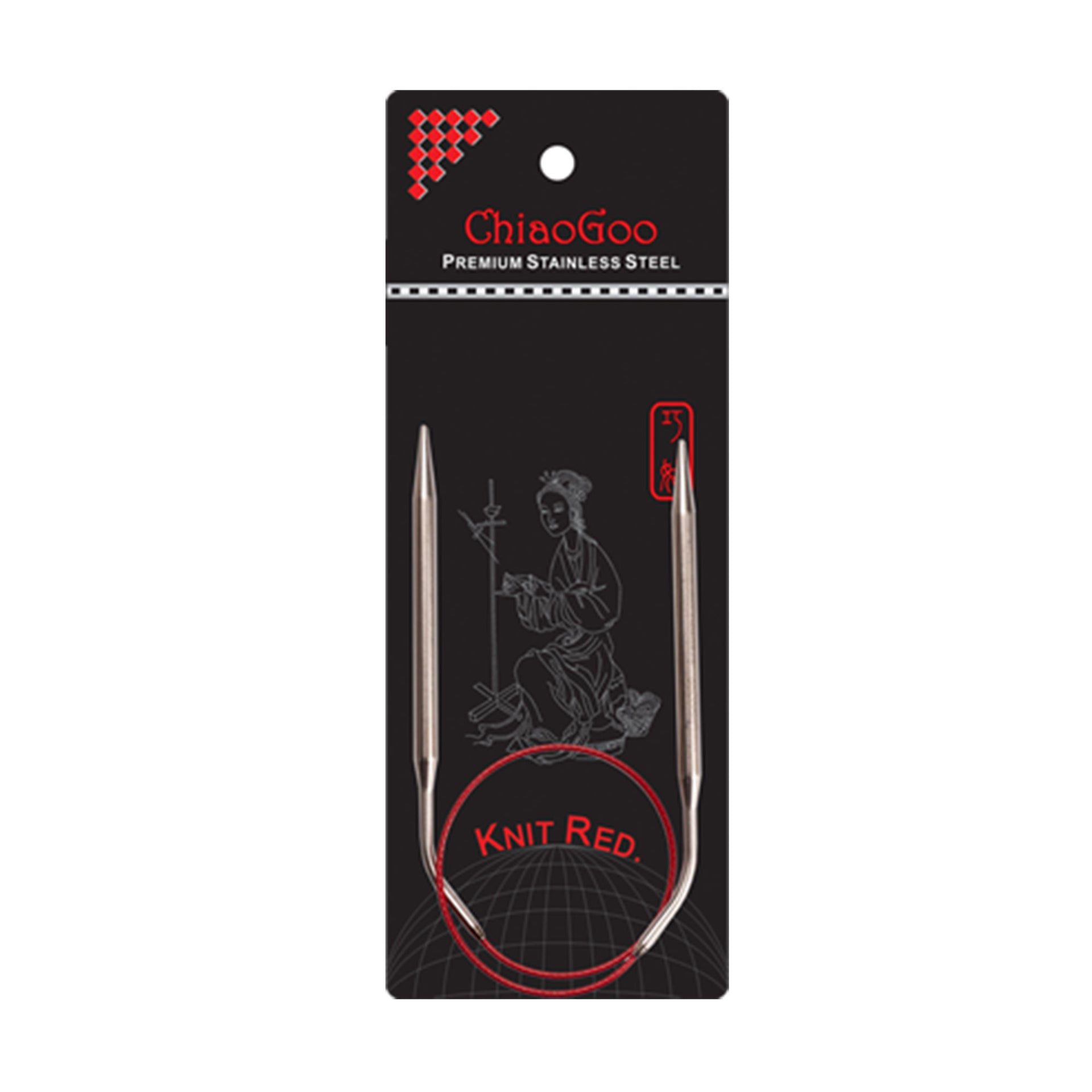 ChiaoGoo Knit RED Circular Needles - US 1.5 (2.50mm) - 16" - Zoom Image
