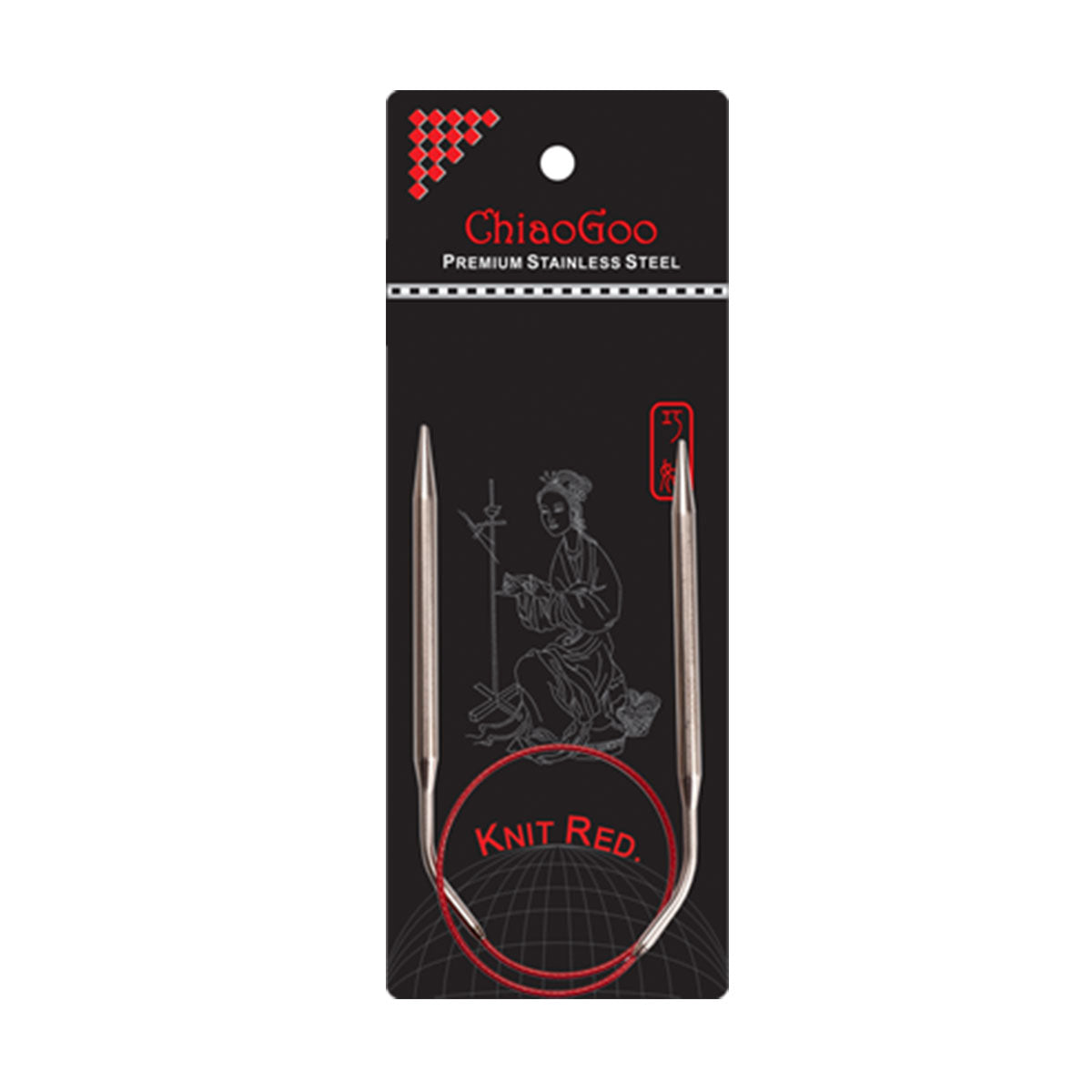 ChiaoGoo Knit RED Circular Needles - US 2.5 (3.00mm) - 16" - Extra Image