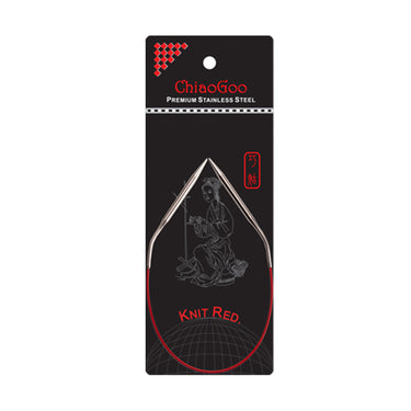 ChiaoGoo Knit RED Circular Needles - US 0 (2.00mm) - 12" - Zoom Image