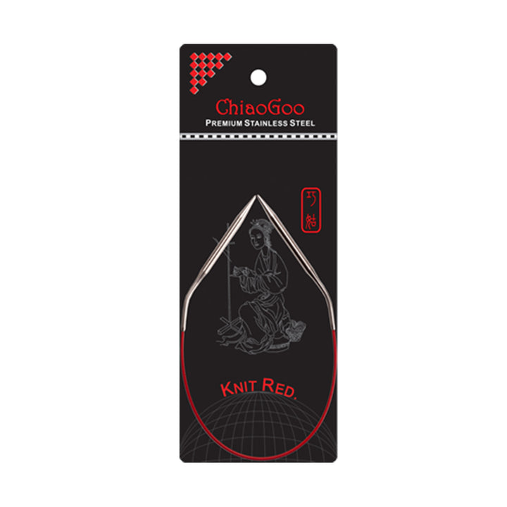 ChiaoGoo Knit RED Circular Needles - US 2.5 (3.00mm) - 12" - Zoom Image