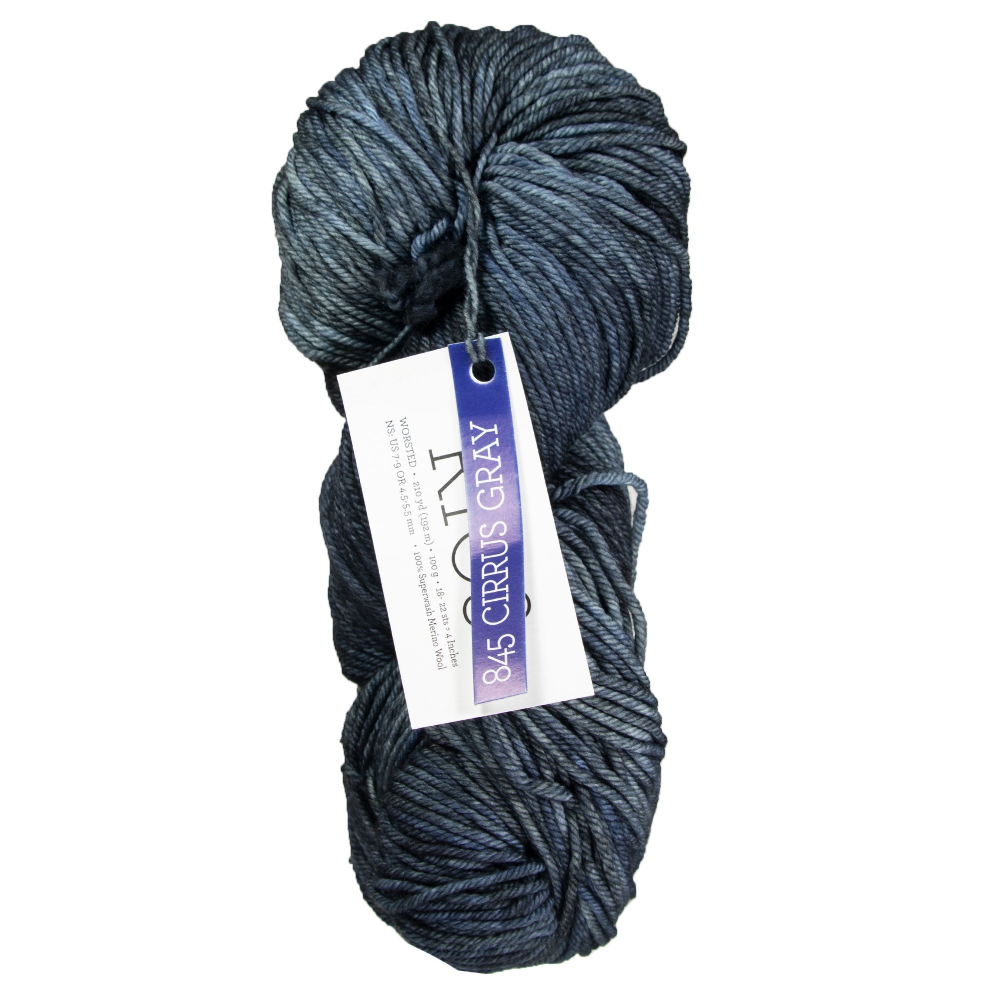 Malabrigo Rios Yarn - 845 Cirrus Gray - Zoom Image