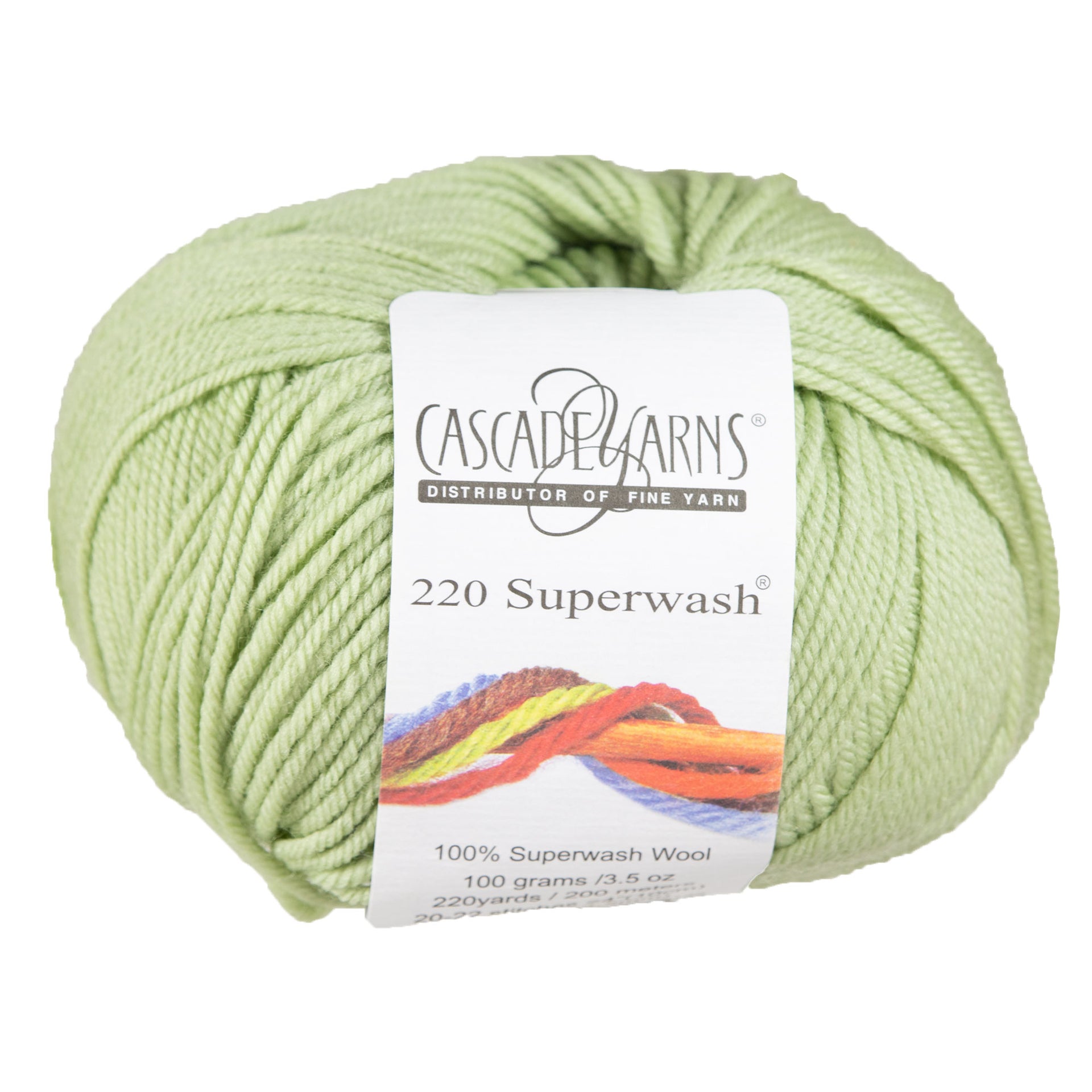 Cascade Yarns 220 Superwash Yarn - 0250 Laurel Green - Zoom Image

