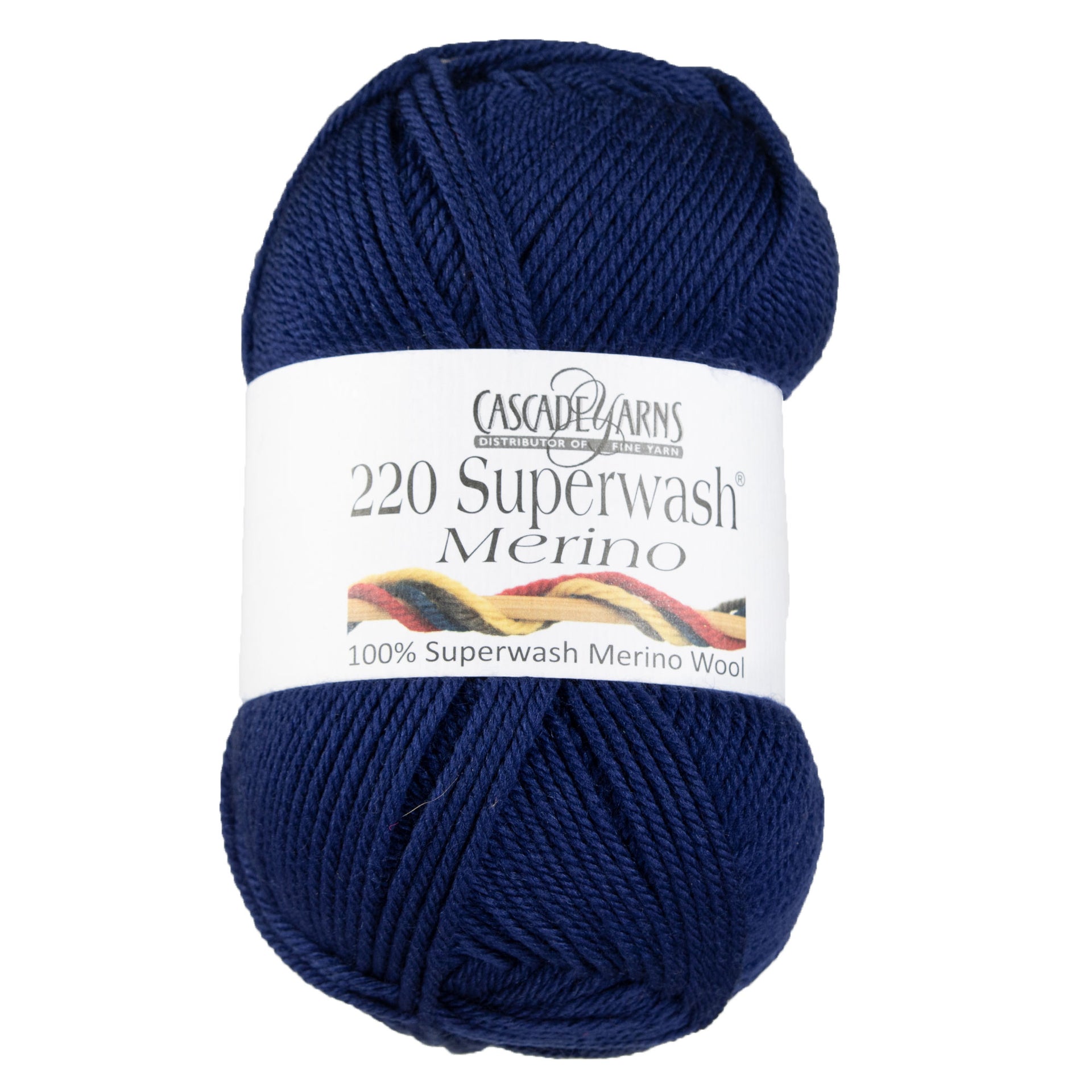 Cascade Yarns 220 Superwash Merino Yarn - 033 Navy - Zoom Image
