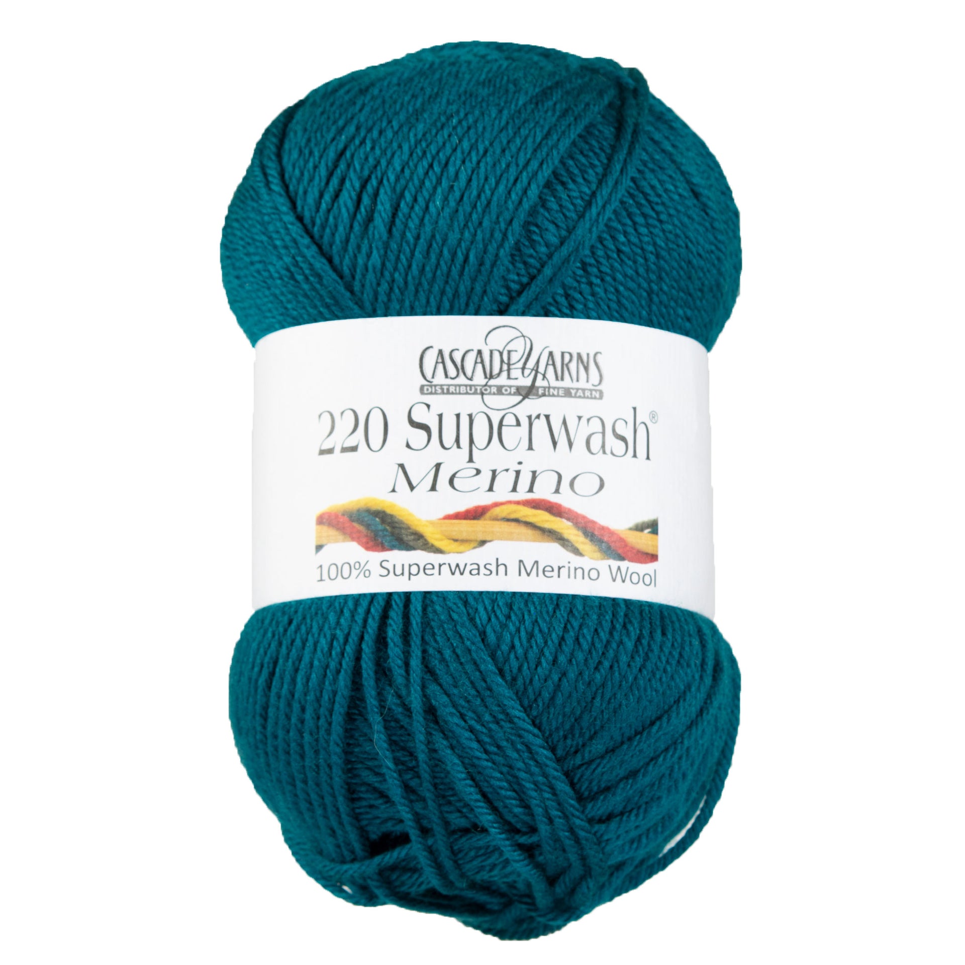 Cascade Yarns 220 Superwash Merino Yarn - 034 Dark Teal - Zoom Image
