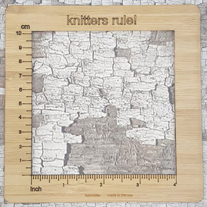 Katrinkles Gauge Swatch Measure - Knitting 4 - Zoom Image