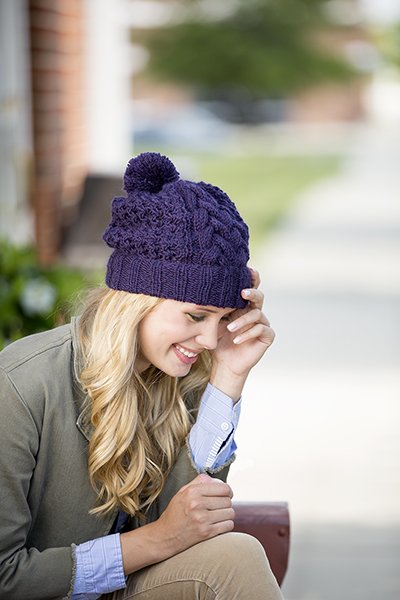 Universal Yarn Deluxe Cable Collection Patterns - Cold Mountain Hat - PDF Download - Extra Image
