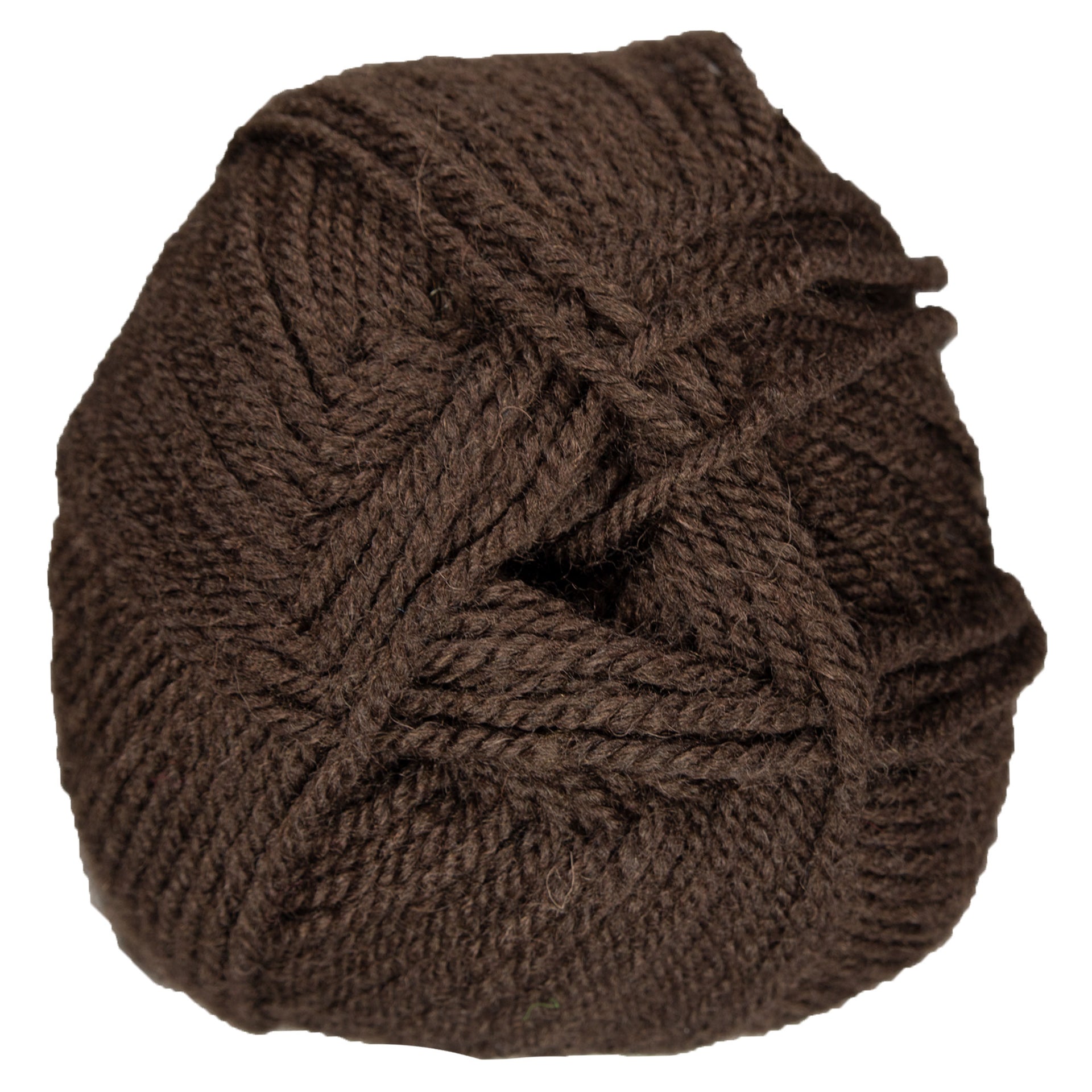 Plymouth Yarn Encore Worsted Yarn - 0599 Deep Brown - Zoom Image
