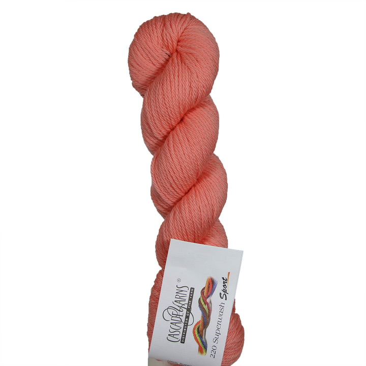 Cascade Yarns 220 Superwash Sport Yarn - 1940 Peach - Extra Image