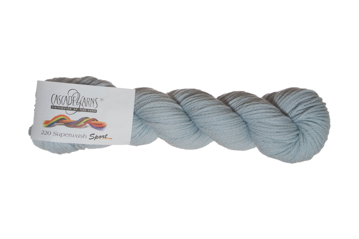 Cascade Yarns 220 Superwash Sport Yarn - 1914 Alaska Sky - Extra Image
