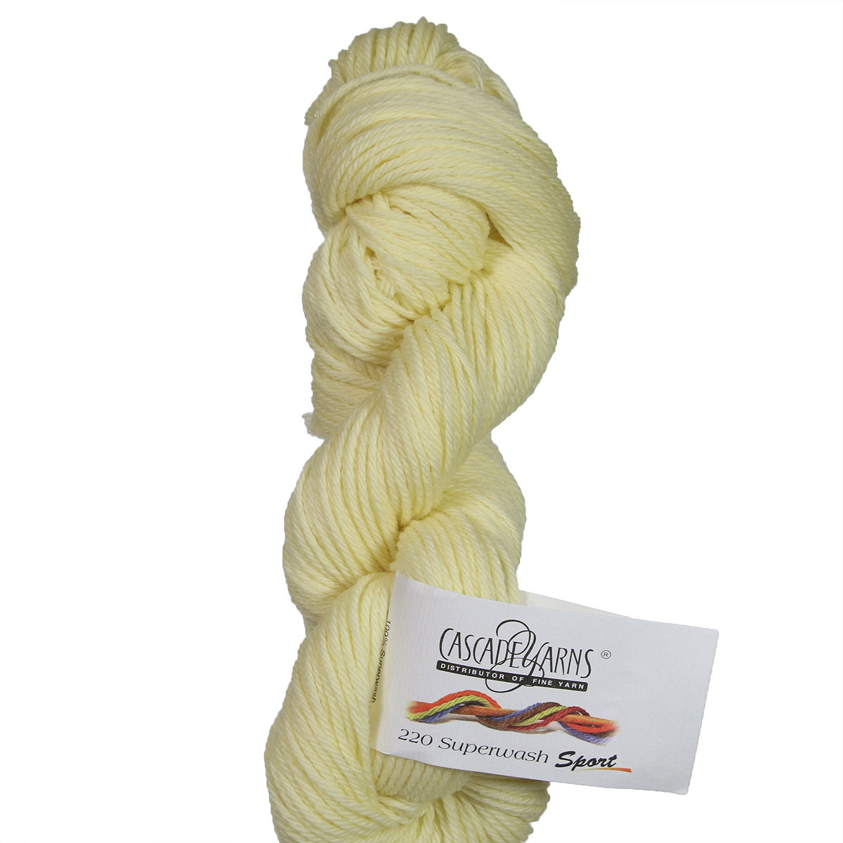 Cascade Yarns 220 Superwash Sport Yarn - 1915 Banana Cream - Extra Image
