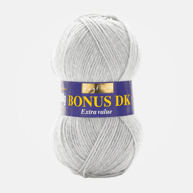 Hayfield Bonus DK Yarn - 814 Light Grey Mix