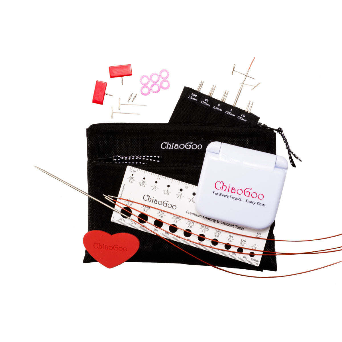 ChiaoGoo TWIST Red Lace Interchangeable Sets - 4" - Mini (US 000 - US 1.5) - Extra Image
