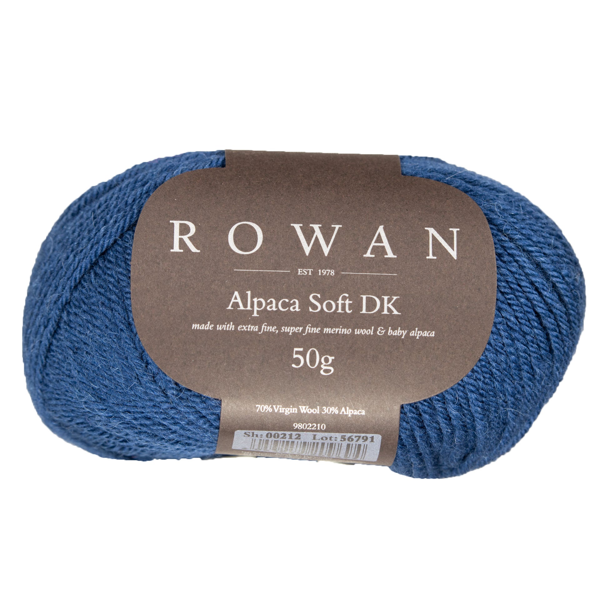 Rowan Alpaca Soft DK Yarn - 212 Marine Blue - Zoom Image
