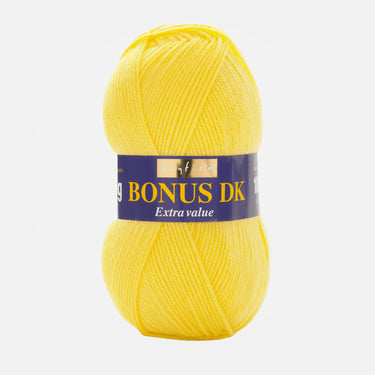Hayfield Bonus DK Yarn - 819 Bright Lemon