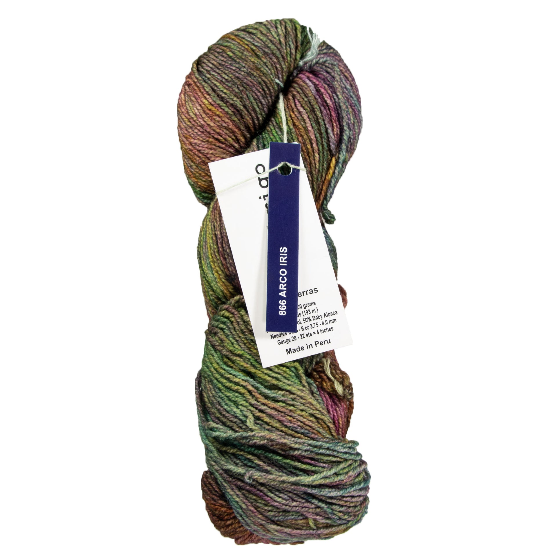 Malabrigo Dos Tierras Yarn - 866 Arco Iris - Zoom Image
