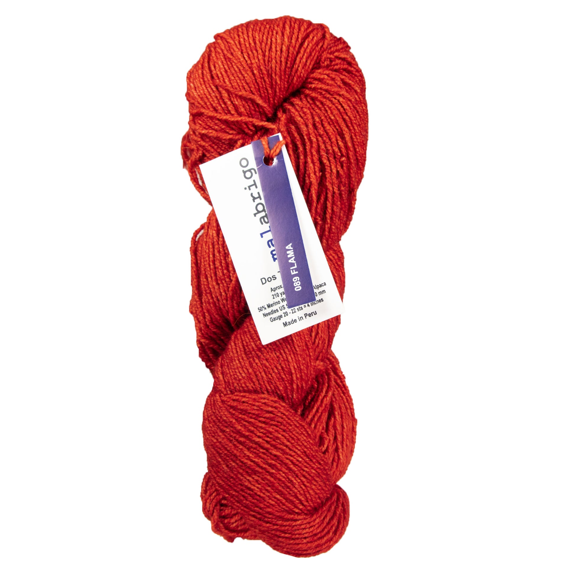 Malabrigo Dos Tierras Yarn - 089 Flama - Zoom Image
