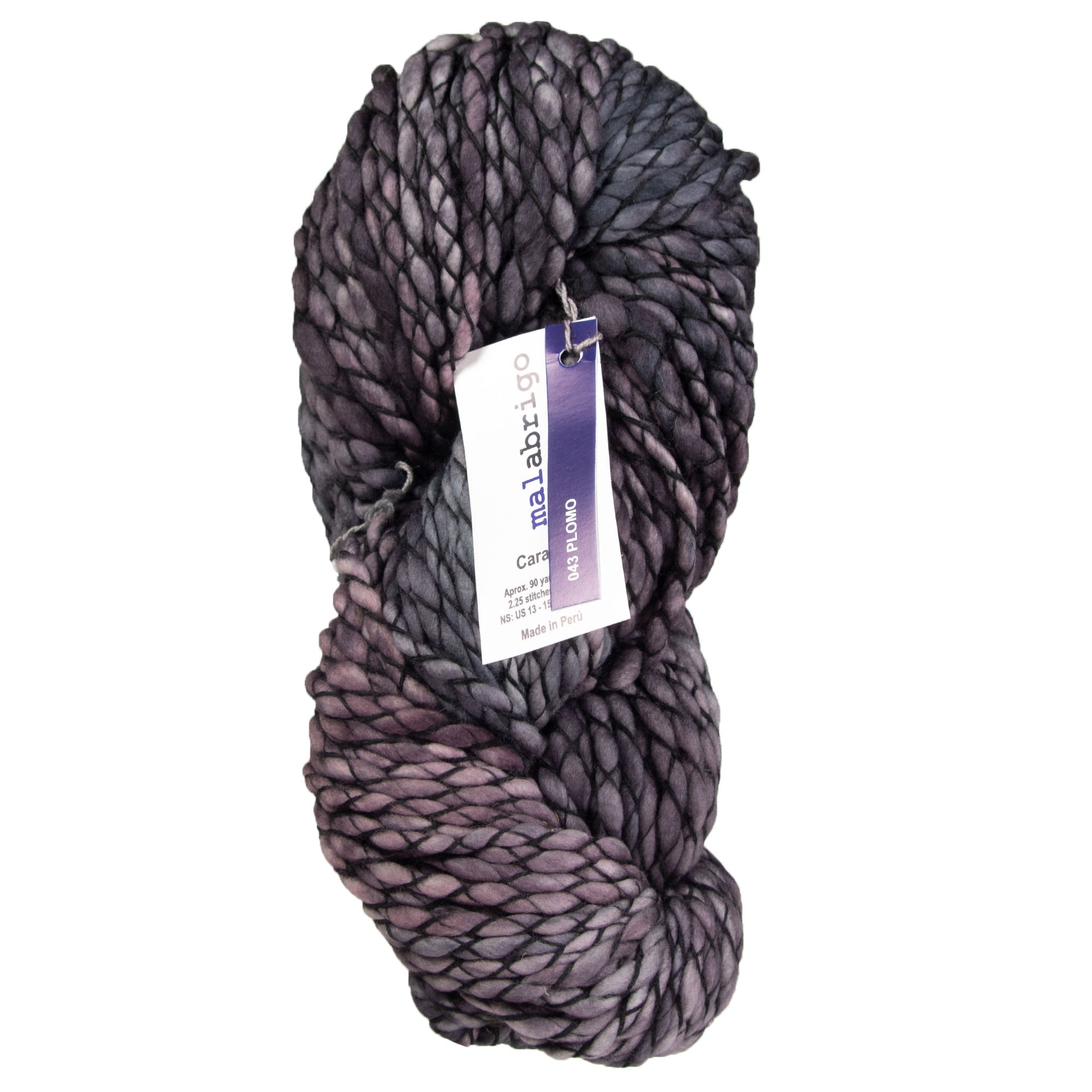 Malabrigo Caracol Yarn - 043 Plomo - Zoom Image

