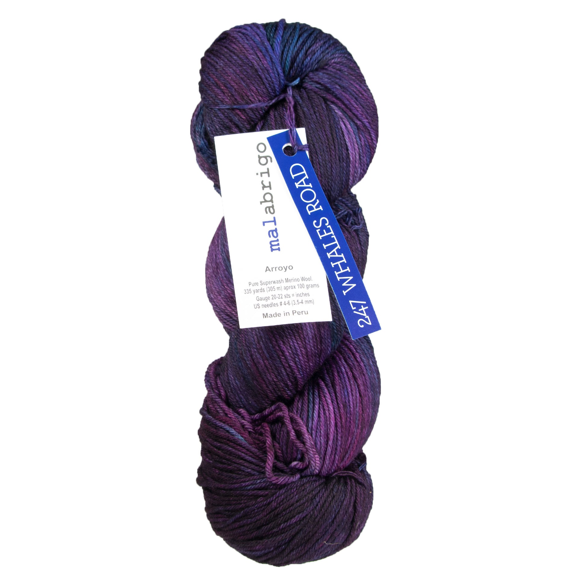 Malabrigo Arroyo Yarn - 247 Whales Road - Zoom Image
