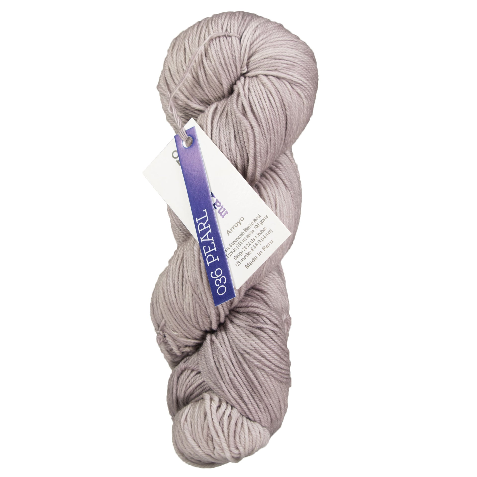 Malabrigo Arroyo Yarn - 036 Pearl - Zoom Image
