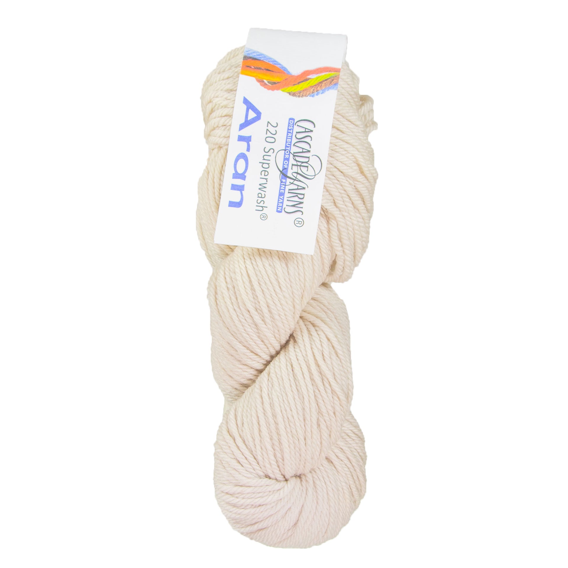 Cascade Yarns 220 Superwash Aran Yarn - 0272 White Sand - Zoom Image
