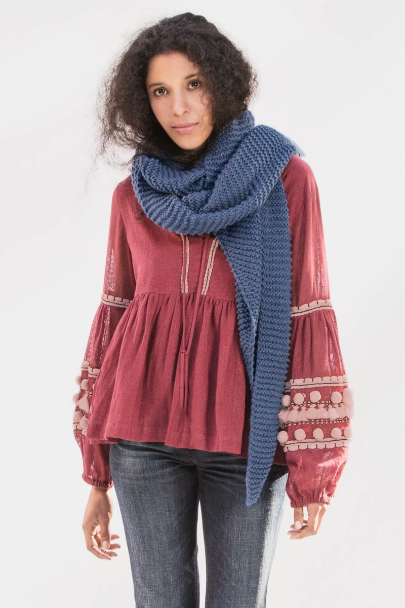 Blue Sky Fibers The Classic Series Patterns - Waverly Wrap - PDF Download - Extra Image
