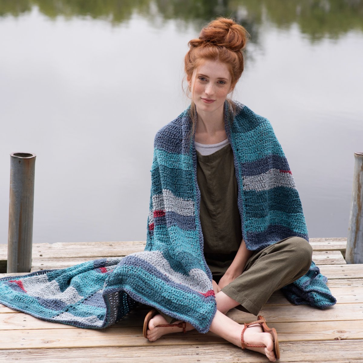 Berroco Portfolio Vol. 5 Patterns - Monet's Ocean Blanket - PDF Download - Extra Image
