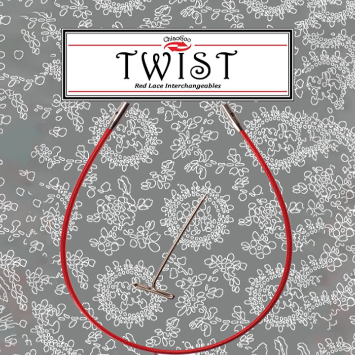 ChiaoGoo TWIST Red Cables Needles - 08"/20cm [M] - Zoom Image