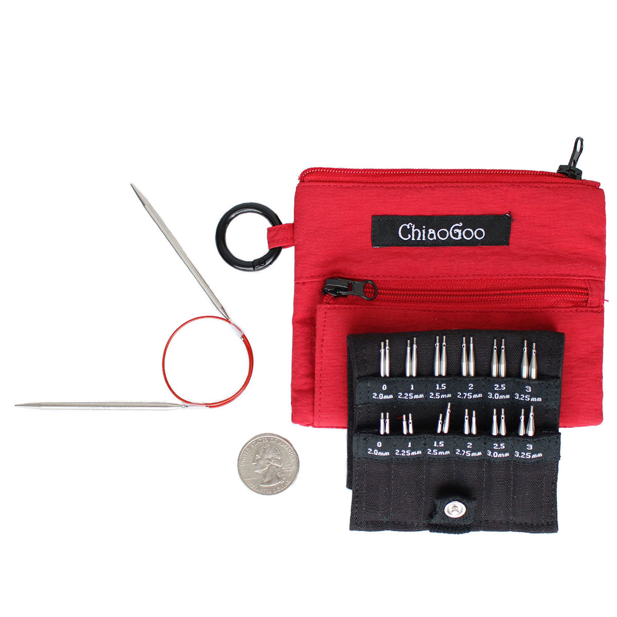 ChiaoGoo TWIST Red Lace Interchangeable Sets - 2"/3" Shorties - Mini (US 0 - US 3) - Extra Image
