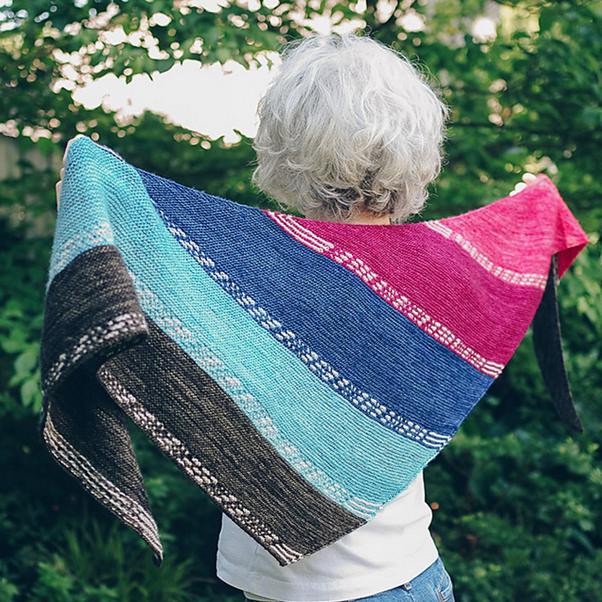 Nancy Whitman Patterns - Finley Breese Morse Code Shawl - PDF Download - Extra Image
