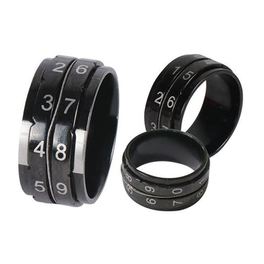 KnitPro Row Counter Ring - Black - Size 7 - Zoom Image