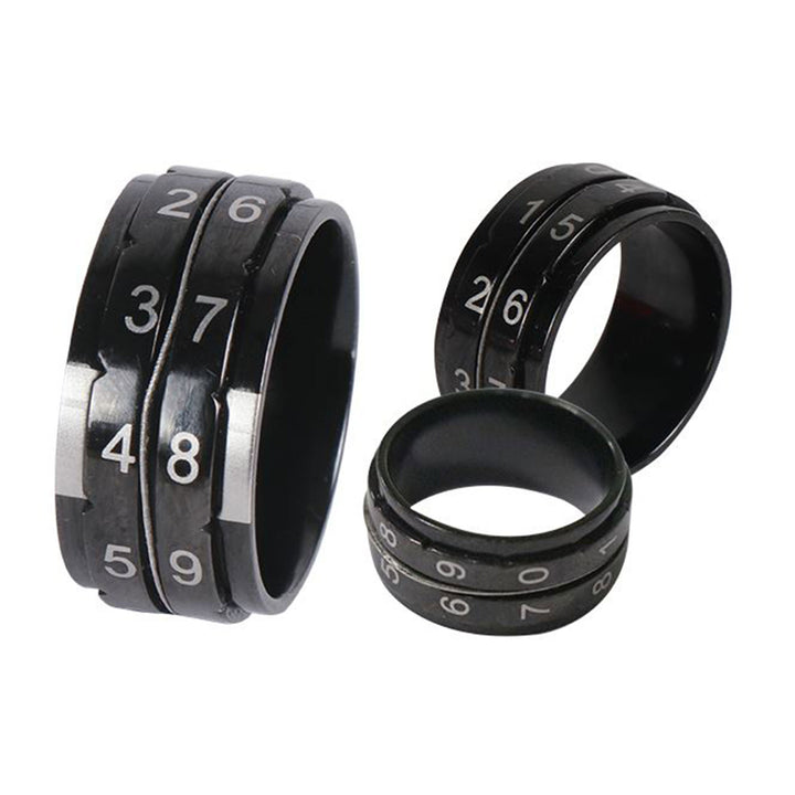 KnitPro Row Counter Ring - Black - Size 8 - Zoom Image