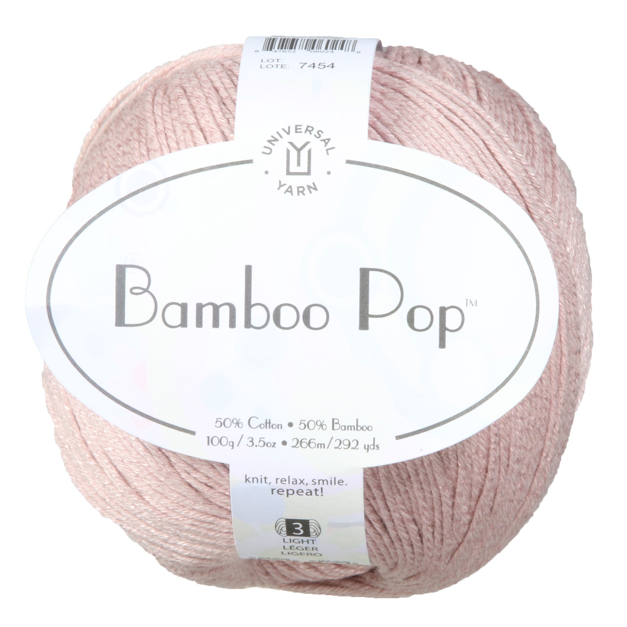 Universal Yarn Bamboo Pop Yarn - 125 Darling Pink - Zoom Image
