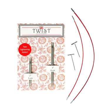 ChiaoGoo TWIST Interchangeable Short Tips Combo Pack Needles - US 1 (2.25mm) - Zoom Image