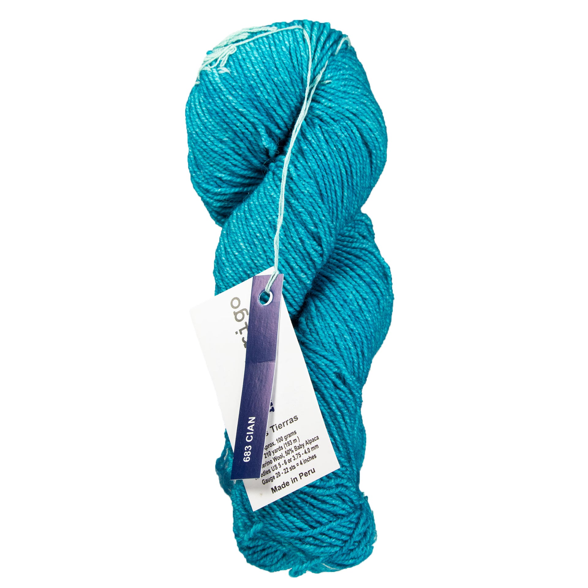 Malabrigo Dos Tierras Yarn - 683 Cian - Zoom Image
