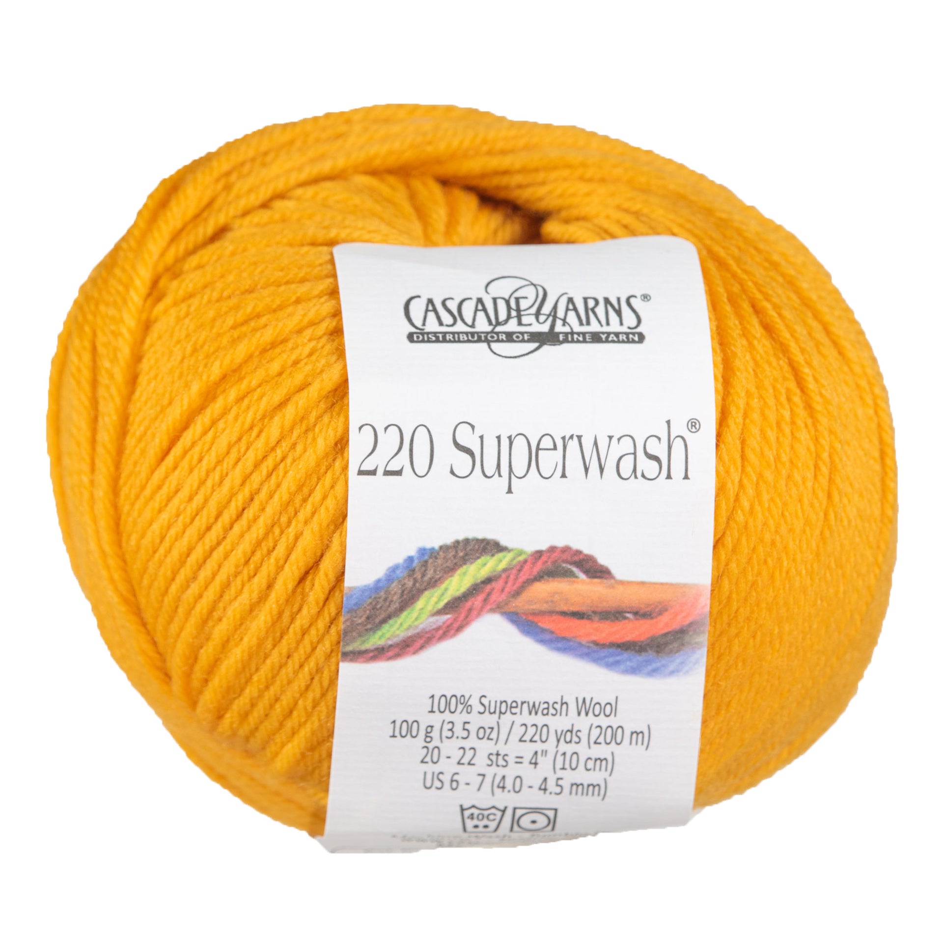 Cascade Yarns 220 Superwash Yarn - 0877 Golden - Zoom Image
