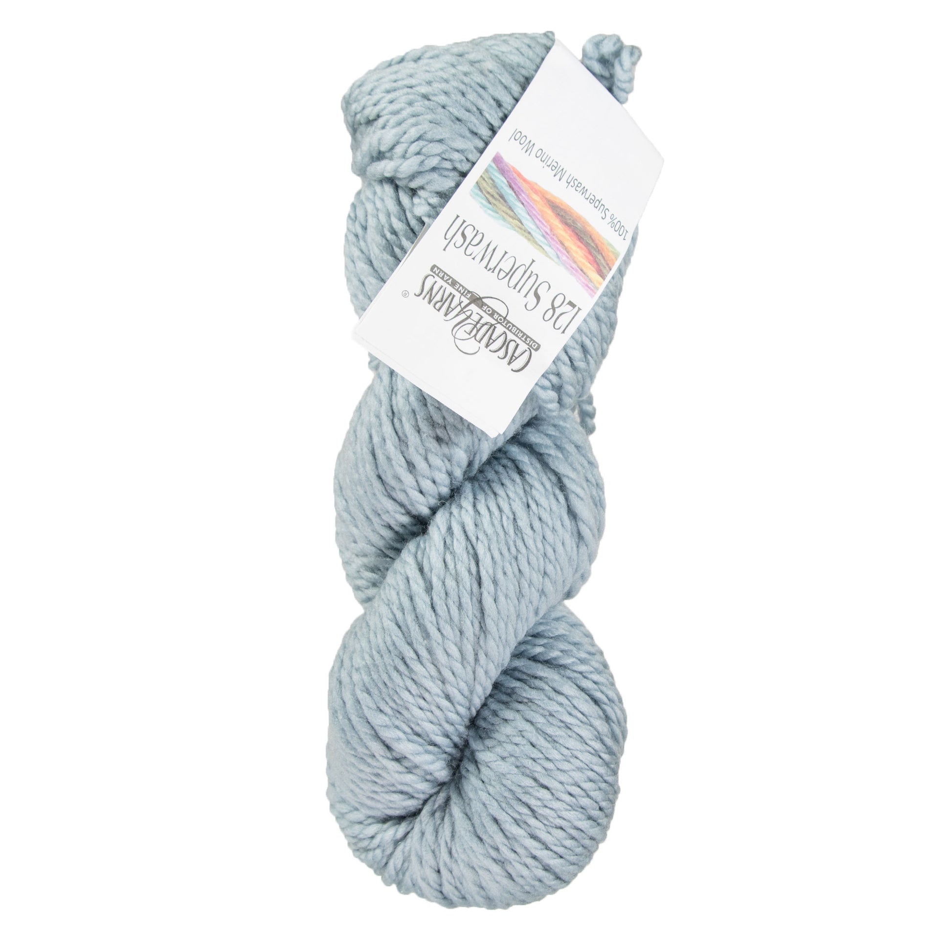 Cascade Yarns 128 Superwash Yarn - 301 Silver Blue - Zoom Image
