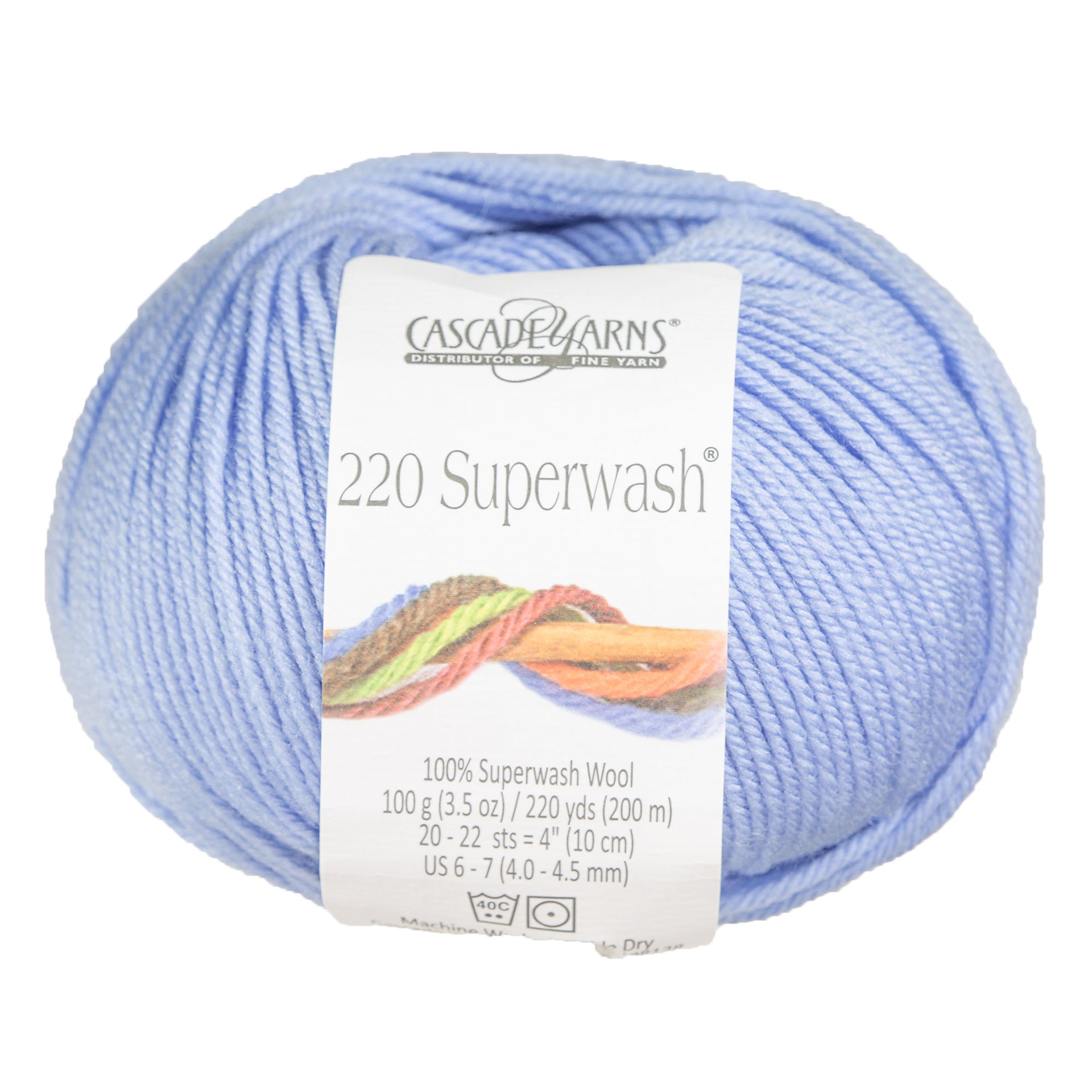 Cascade Yarns 220 Superwash Yarn - 0280 Placid Blue - Zoom Image
