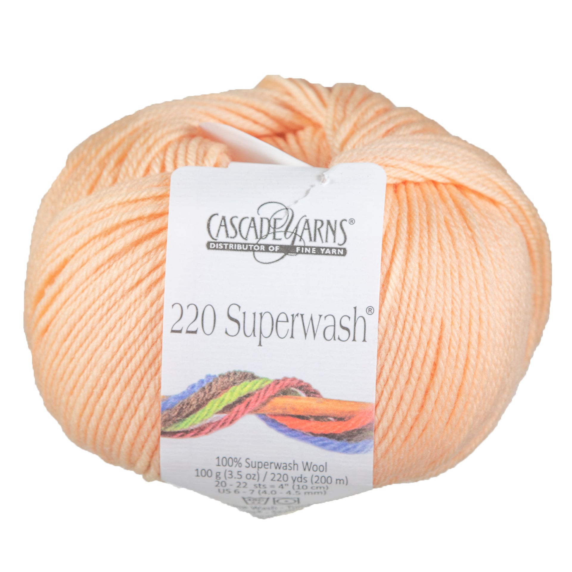 Cascade Yarns 220 Superwash Yarn - 0289 Cream Puff - Zoom Image

