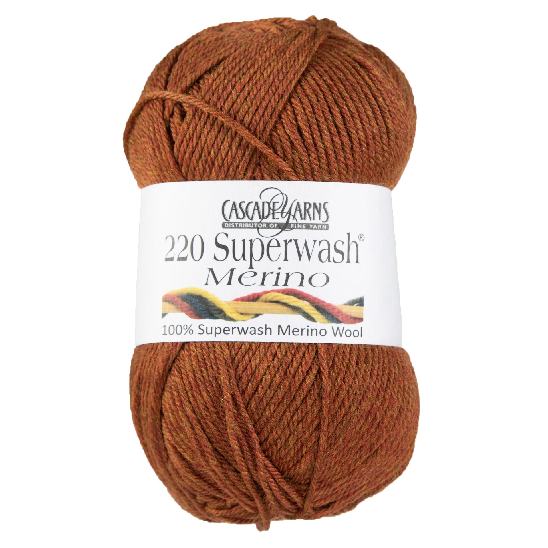 Cascade Yarns 220 Superwash Merino Yarn - 076 Flame Heather - Zoom Image
