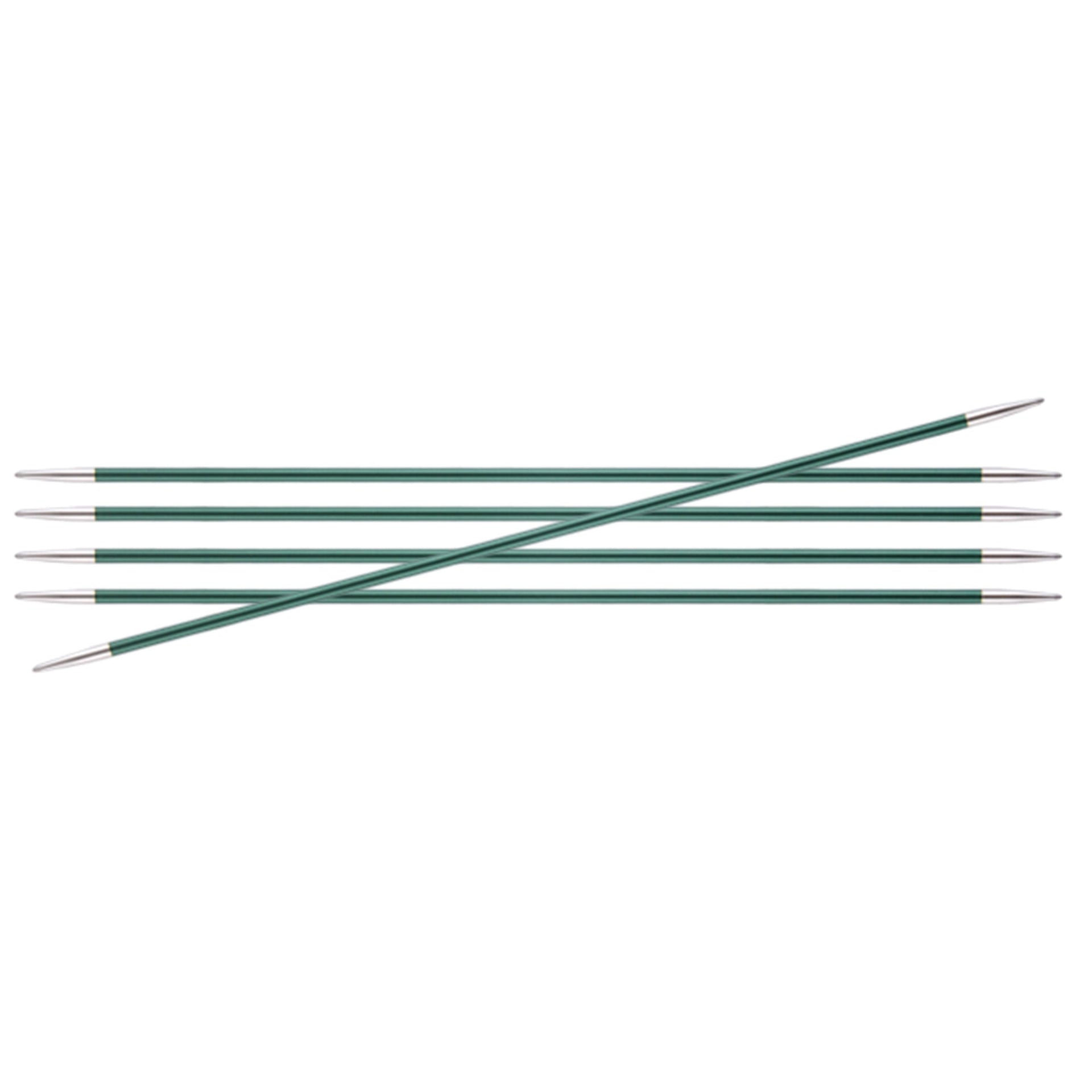 KnitPro Zing Double Pointed Needles - US 2.5 (3.0mm) - 6" Jade - Zoom Image
