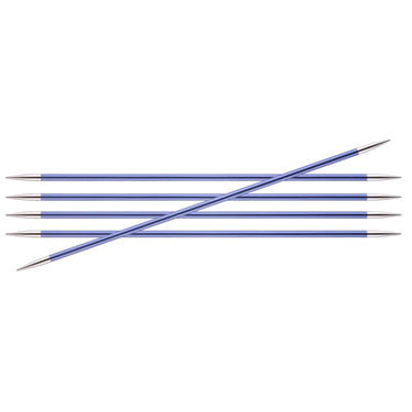 KnitPro Zing Double Pointed Needles - US 7 (4.5mm) - 8" Iolite - Zoom Image