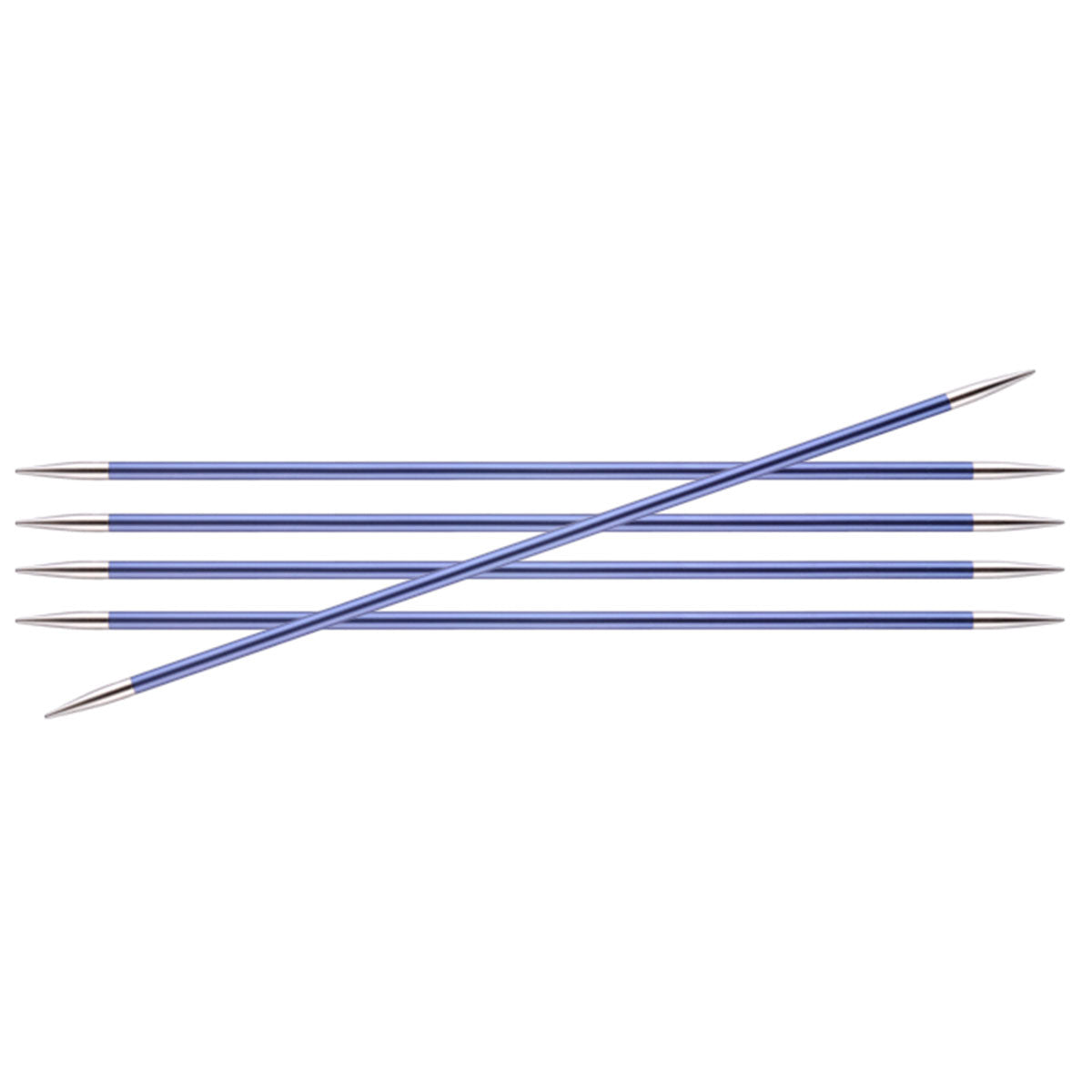 KnitPro Zing Double Pointed Needles - US 7 (4.5mm) - 8" Iolite - Extra Image
