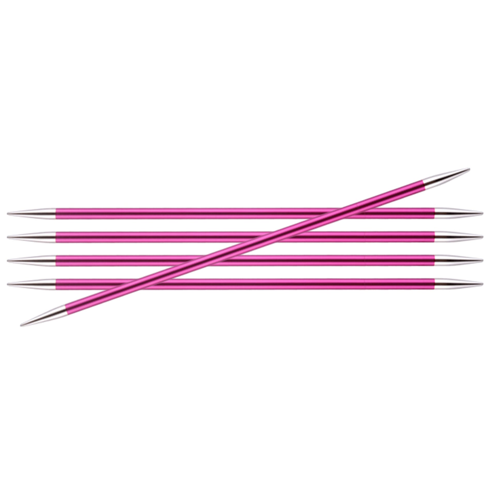 KnitPro Zing Double Pointed Needles - US 8 (5.0mm) - 8" Ruby - Zoom Image
