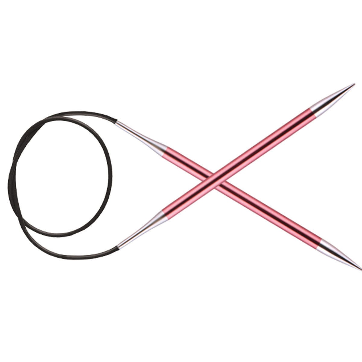 KnitPro Zing Fixed Circular Needles - US 10.5 (6.5mm) - 40" Coral - Extra Image
