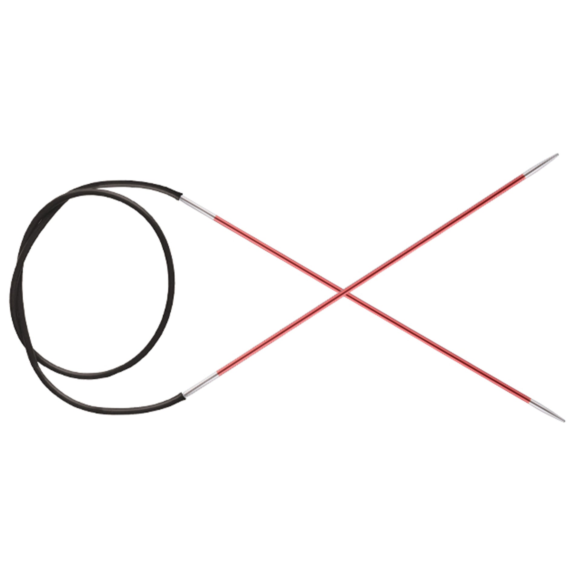 KnitPro Zing Fixed Circular Needles - US 0 (2.0mm) - 47" Coral - Zoom Image
