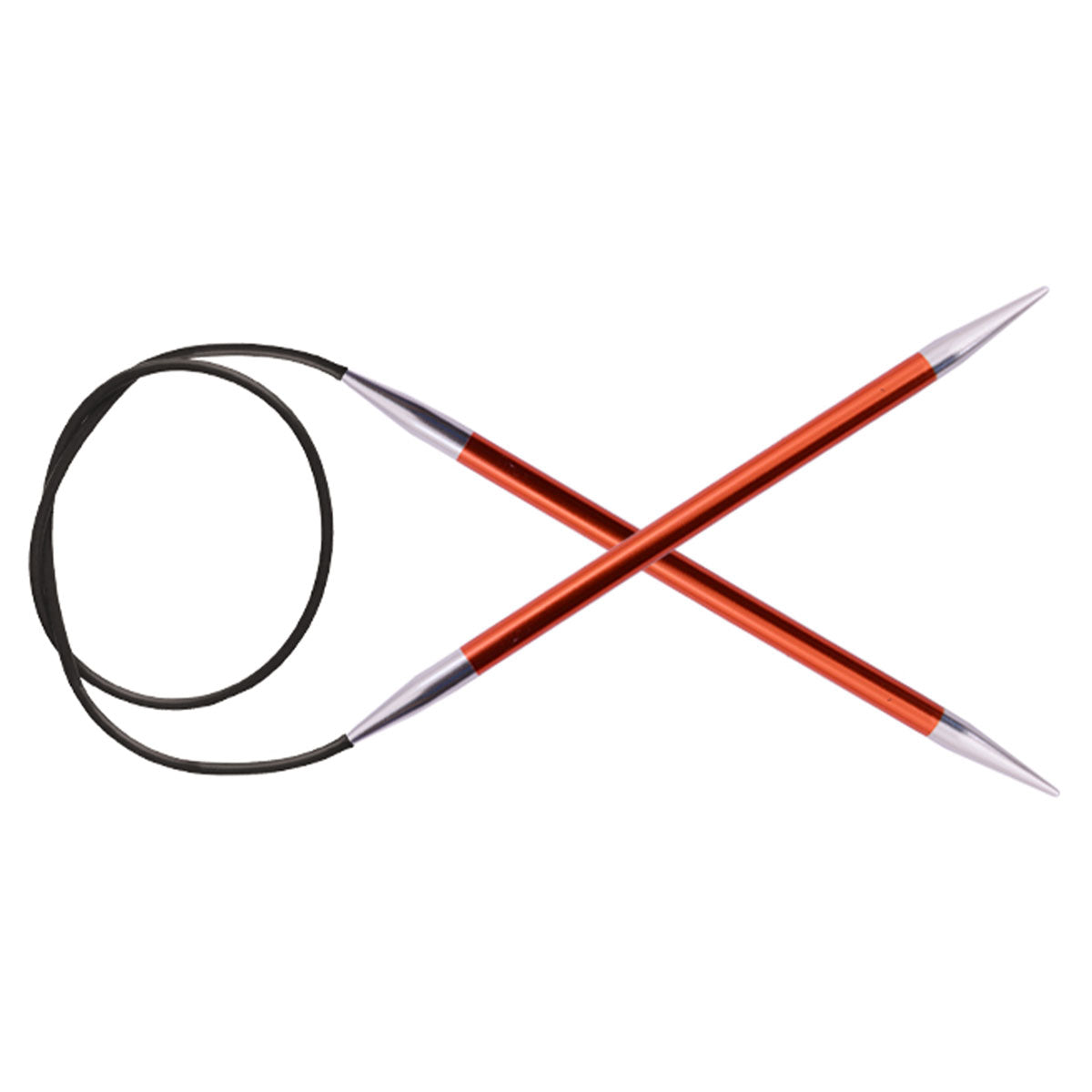 KnitPro Zing Fixed Circular Needles - US 1.5 (2.5mm) - 9" Garnet - Extra Image
